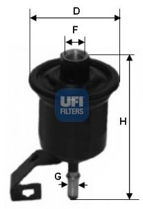 фото Фильтр топливный ufi 31.776.00