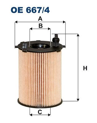 

Фильтр масляный FILTRON OE667/4
