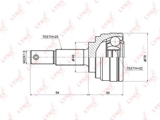 

Шрус LYNXauto CO-3678