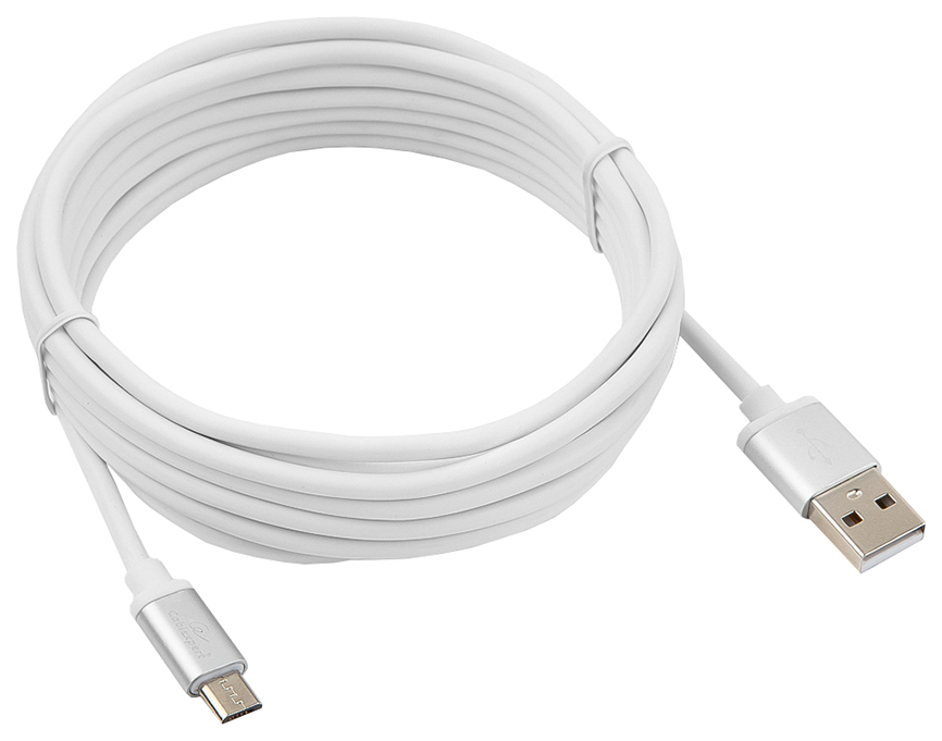 

Кабель Gembird CC-S-MUSB01W-3M microUSB 3м White, CC-S-MUSB01W-3M