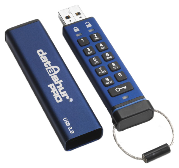 фото Флешка istorage datashur pro 64гб blue (is-fl-da3-256-64)