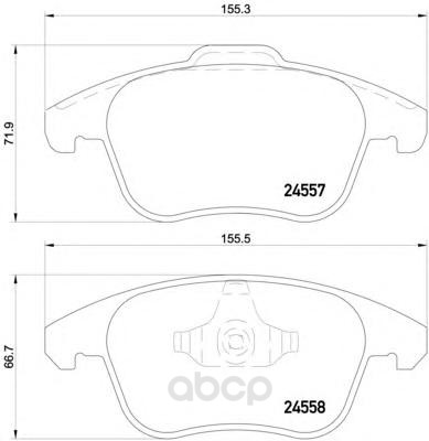 

Тормозные колодки дисковые HELLA 8DB355013351