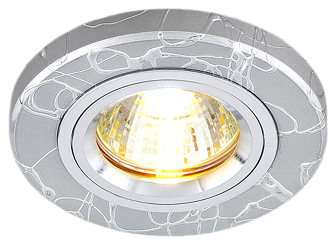 фото Встраиваемый точечный светильник elektrostandard 2050 mr16 sl серебро a030524
