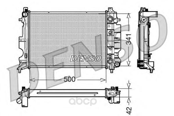 фото Радиатор 500x341 denso drm25012