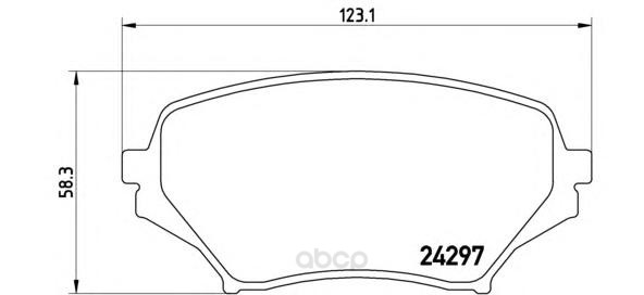 фото Тормозные колодки дисковые brembo p49043