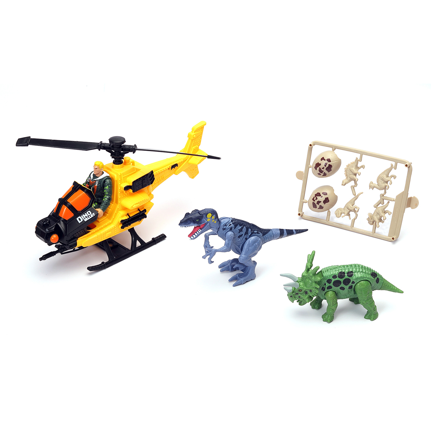 фото Игровой набор chap mei охотник за динозаврами с вертолетом