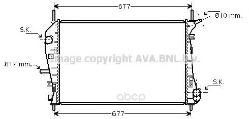 фото Радиатор охлаждения двигателя ava fda2376