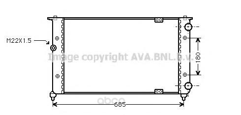 фото Радиатор охлаждения двигателя ava st2021