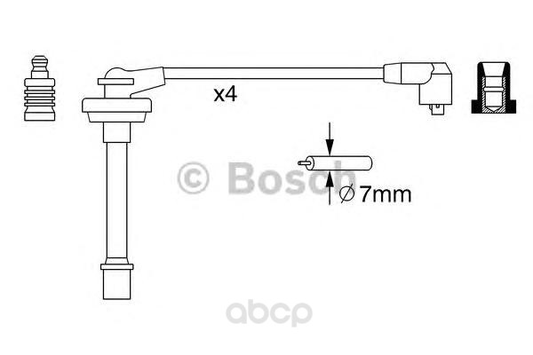 

Комплект высоковольтных проводов BOSCH 0986357278