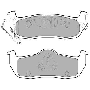 

Тормозные колодки DELPHI дисковые LP2109
