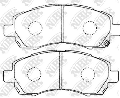 

Тормозные колодки NiBK дисковые PN7398