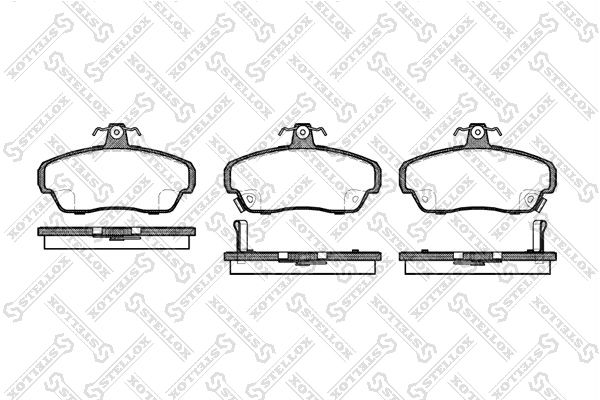 

Тормозные колодки Stellox дисковые 501002BSX