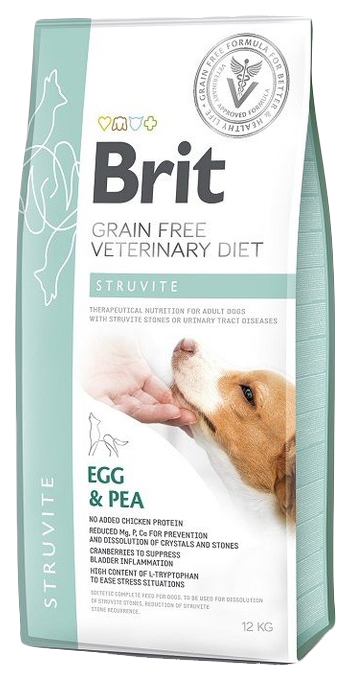 фото Сухой корм для собак brit veterinary diet struvite, при струвитном мкб, 12кг