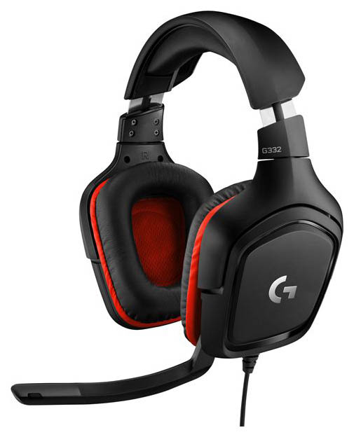 фото Игровая гарнитура logitech g332 black/red