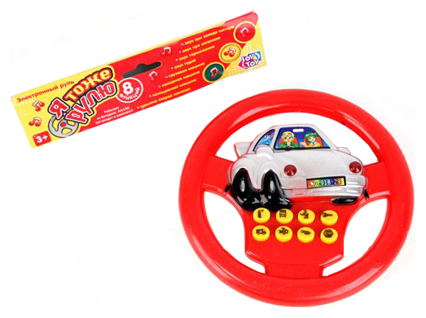 

Интерактивная игрушка Play Smart Электронный игровой руль Я тоже рулю машинка, Красный