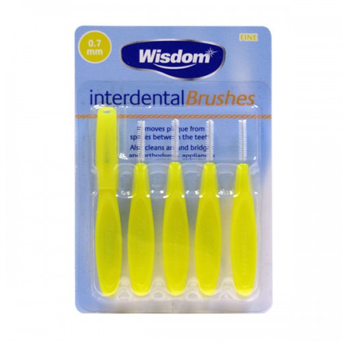 фото Набор интердентальных цилиндрических ершиков wisdom interdental brush 0,7мм 5шт