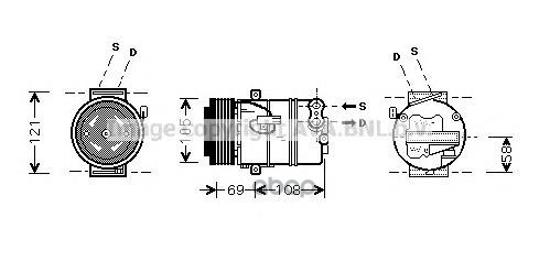 Компрессор кондиционера AVA QUALITY COOLING OLAK426