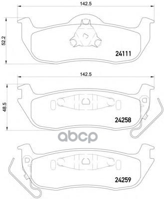 

Комплект тормозных колодок Hella 8DB355013681