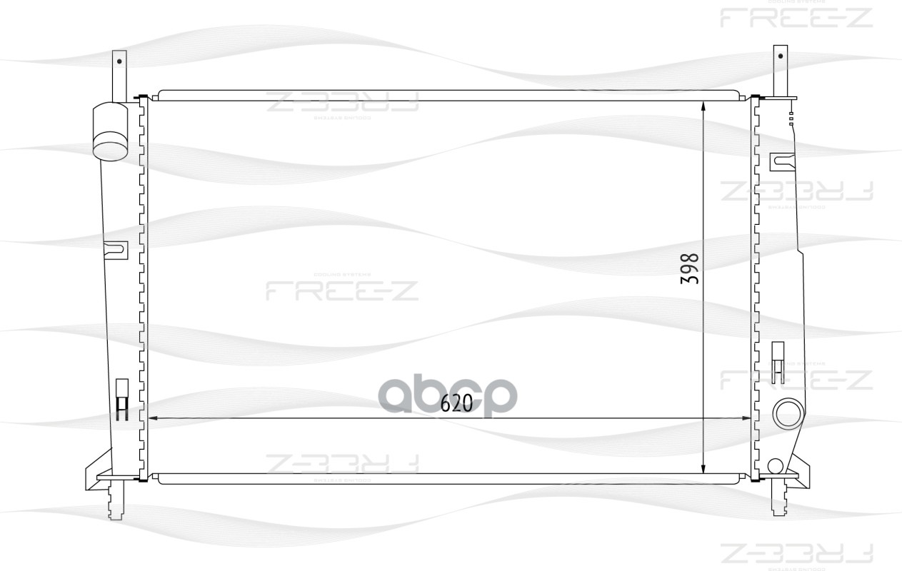 фото Радиатор охлаждения free-z kk0150
