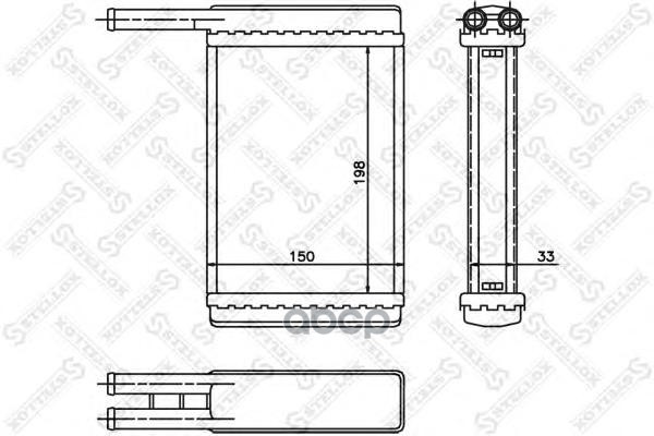 фото Радиатор печки stellox 1035168sx