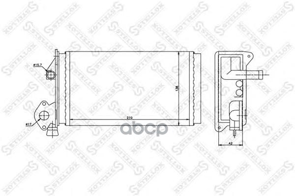 фото Радиатор печки stellox 1035063sx