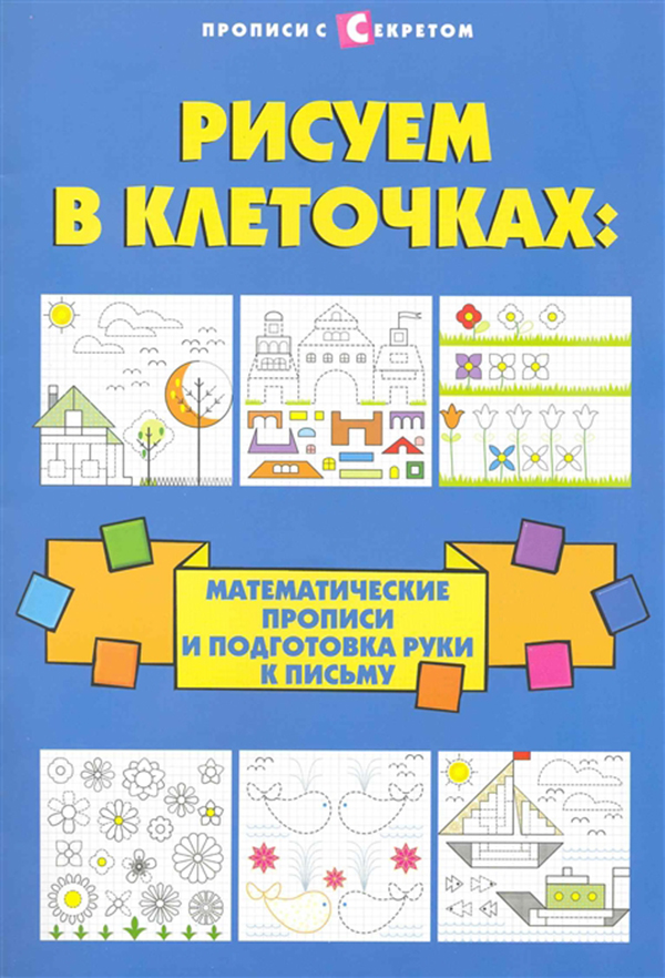 

Рисуем В клеточках: Математические прописи и подготовка Руки к письму