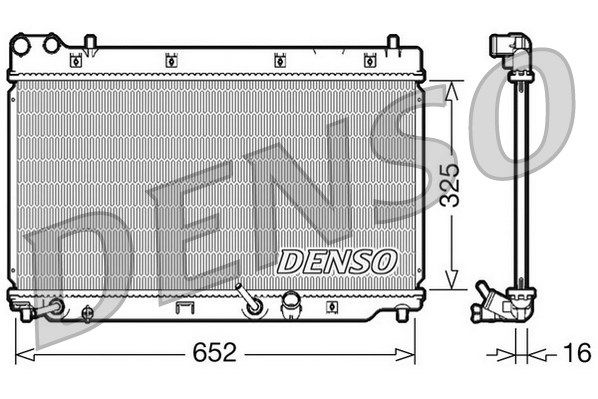 

Радиатор охлаждения двигателя DENSO DRM40014