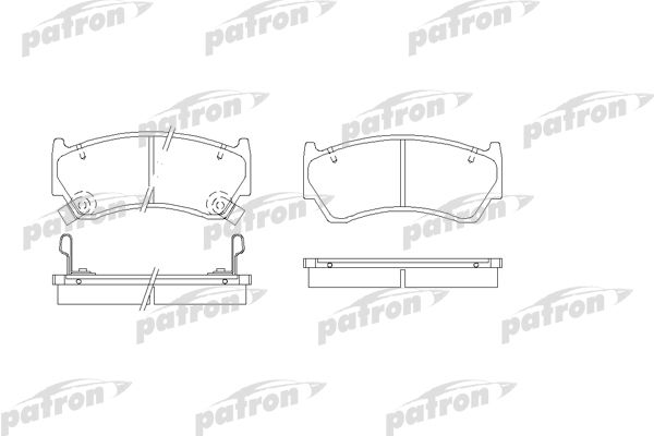 фото Комплект тормозных колодок, дисковый тормоз patron pbp1091
