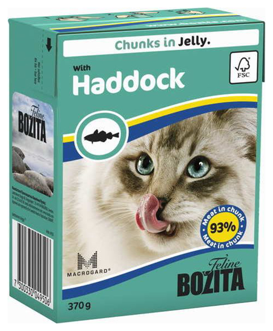 фото Консервы для кошек bozita feline chunks in jelly, с морской рыбой в желе, 370г