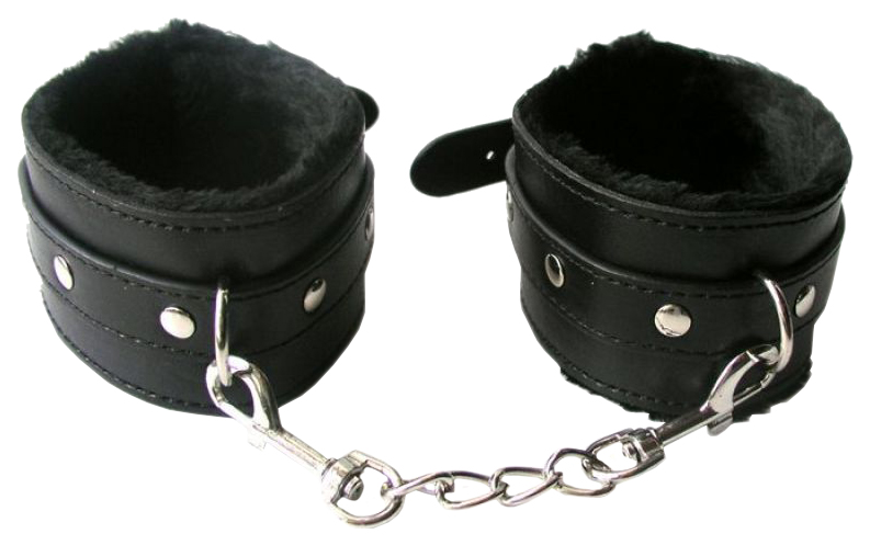 Оковы Bior toys на цепочке с карабинами черный