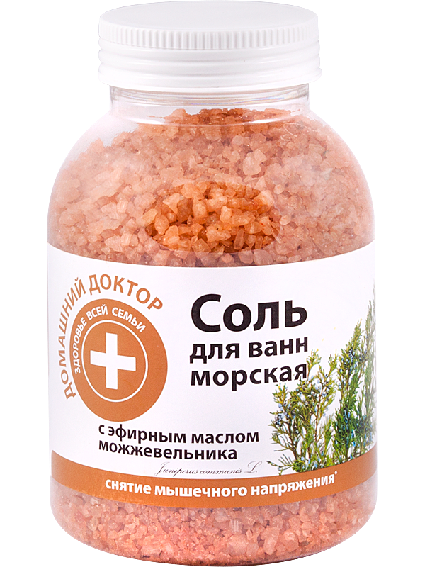 

Соль для ванн Домашний Доктор с экстрактом можжевельника 1000 гр