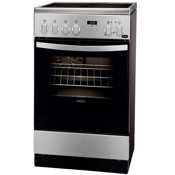 фото Электрическая плита zanussi zcv9553h1x silver