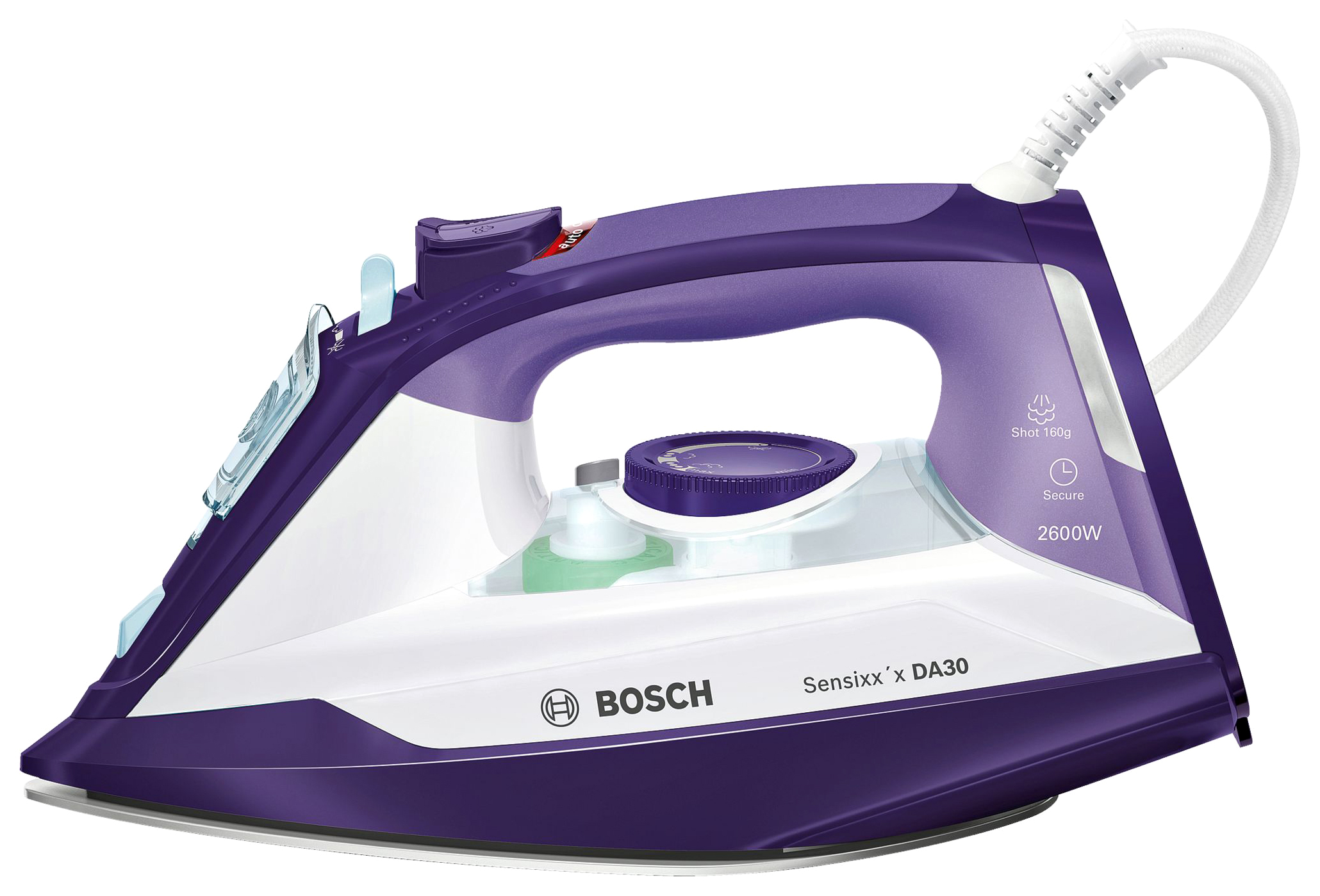 фото Утюг bosch sensixx'x da30 secure tda3026110 white/purple