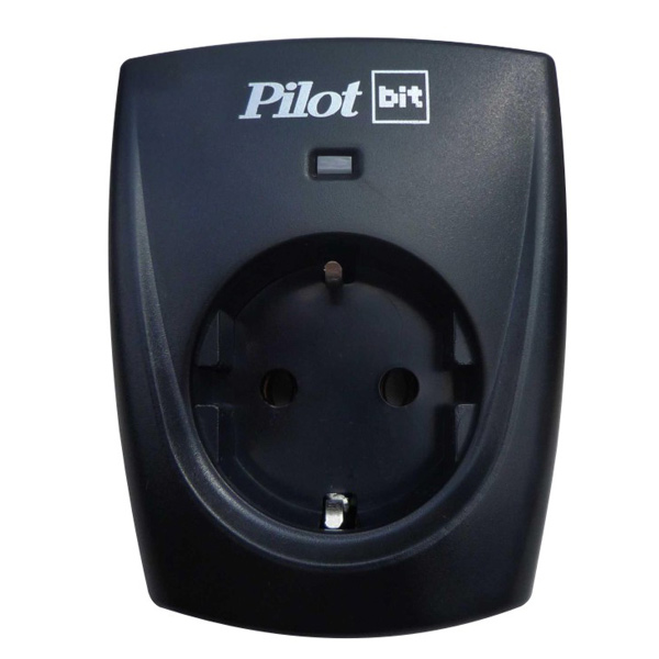 фото Сетевой фильтр pilot bit, 1 розетка, black