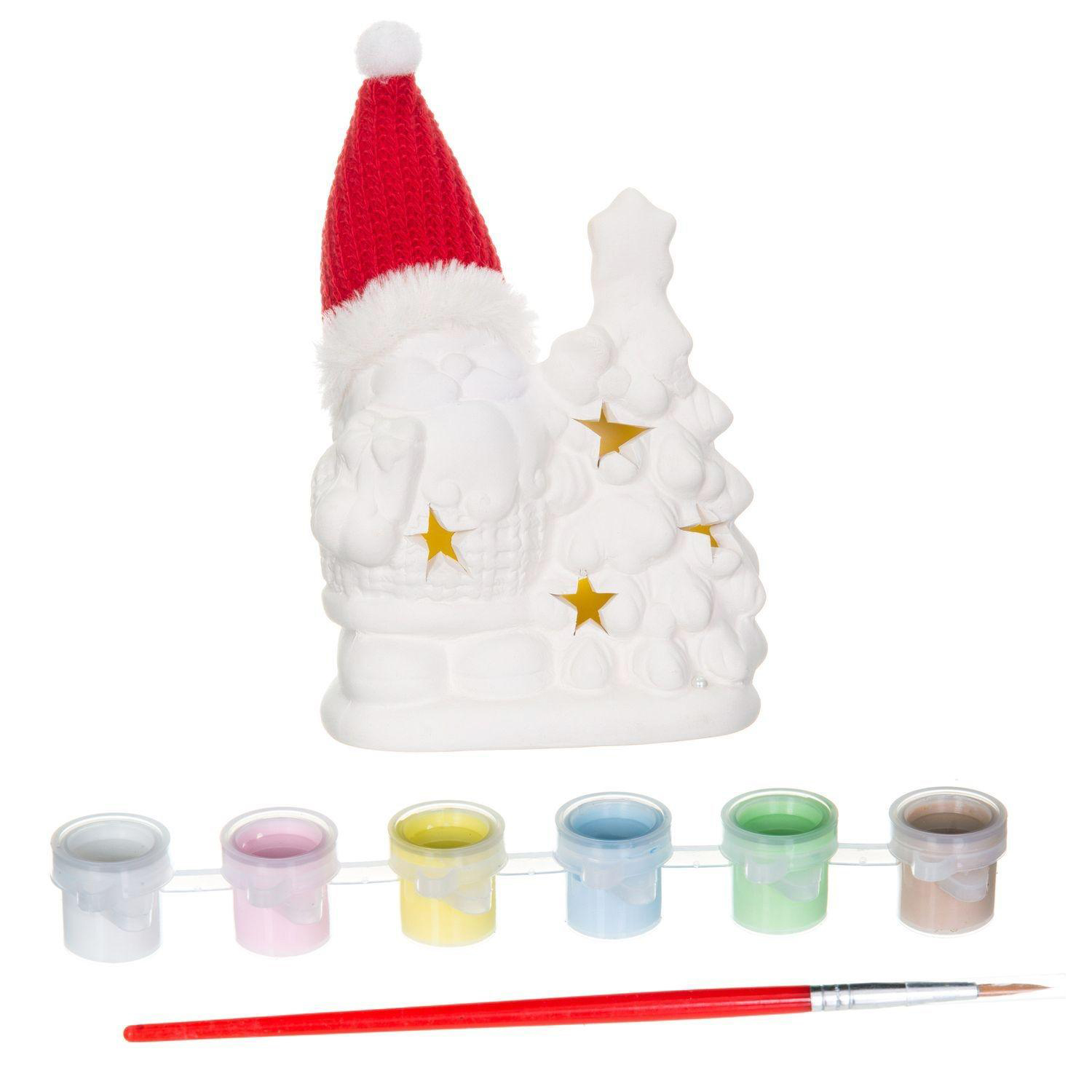 фото Набор для творчества bondibon новогодние украшения сувенир дед мороз с подсветкой led