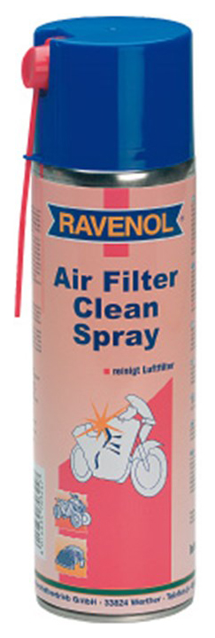 фото Очиститель для поролоновых фильтров ravenol 4014835703247 air filter clean-spray 0,5 л