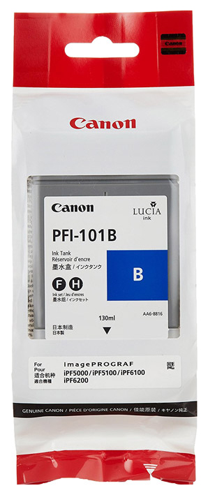 

Картридж для струйного принтера Canon PFI-101 B синий, оригинал, PFI-101 B