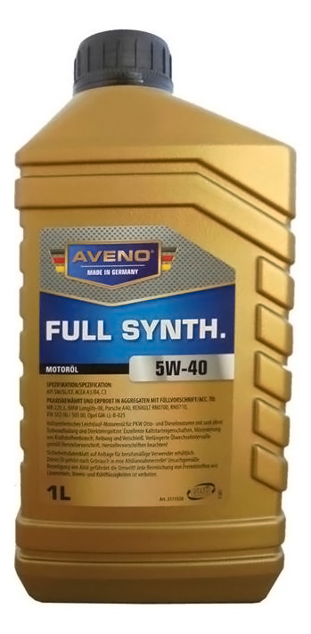 Моторное масло Aveno FS 5W40 1л