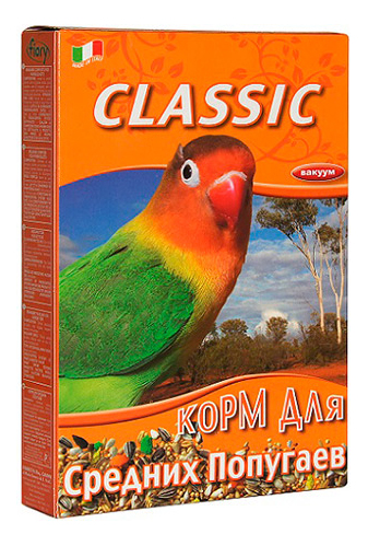 фото Основной корм fiory classic для попугаев 650 г