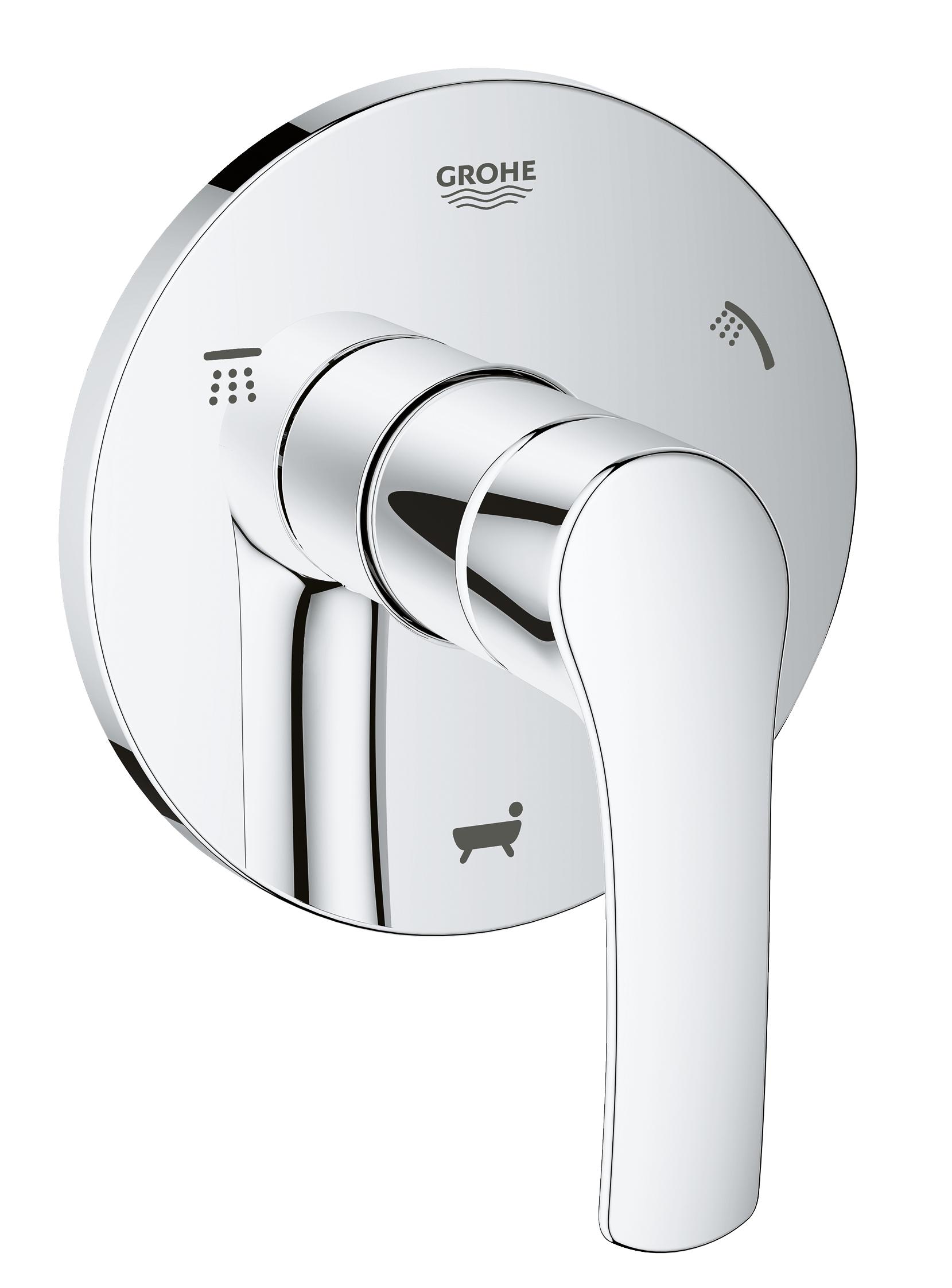 Переключатель потоков для встраиваемой системы Grohe Eurosmart new 19972002 серебристый