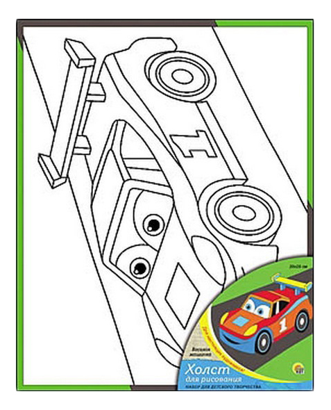 

Роспись по холсту Рыжий Кот Веселая машинка, Веселая машинка