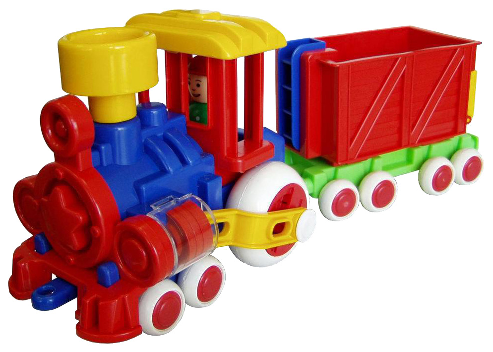 Железнодорожный набор Форма Паровозик Ромашка С-118-Ф 39 см форма паровозик ромашка с 2 вагонами детский сад