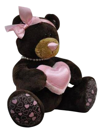 Мягкая игрушка Orange Toys Медведь девочка Milk с сердцем 15 см мягкая игрушка медведь виктор со средним сердцем цикламен 35 см