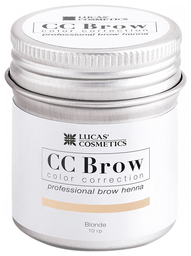 Хна для бровей LUCAS' COSMETICS CC Brow Blonde баночка 10 гр хна для бровей lucas cosmetics cc brow в баночке blonde 5 г