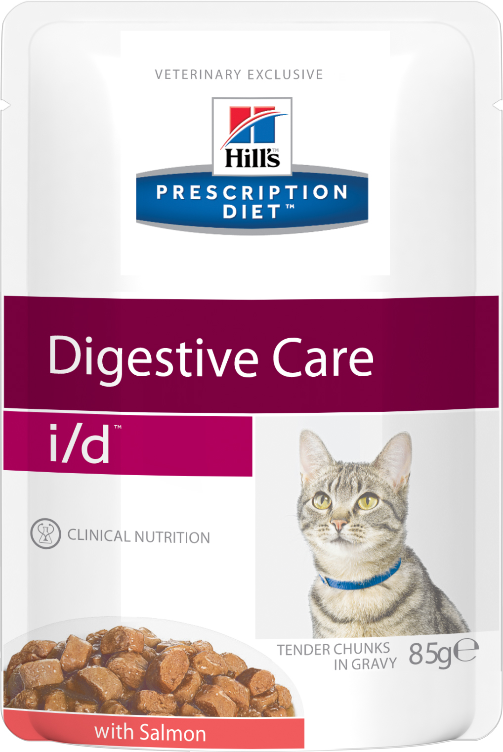 фото Влажный корм для кошек hill's prescription diet i/d digestive care, лосось 85 г