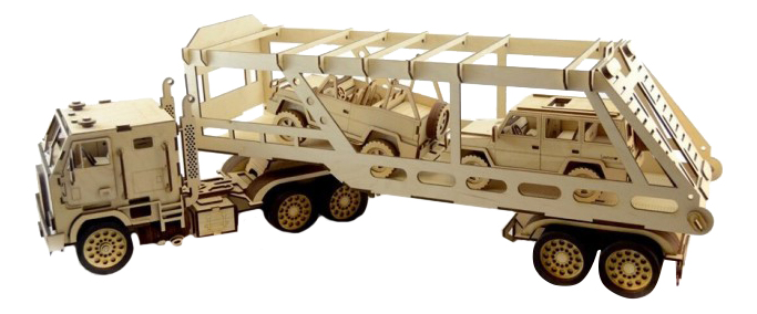фото Конструктор деревянный lemmo грузовик автовоз