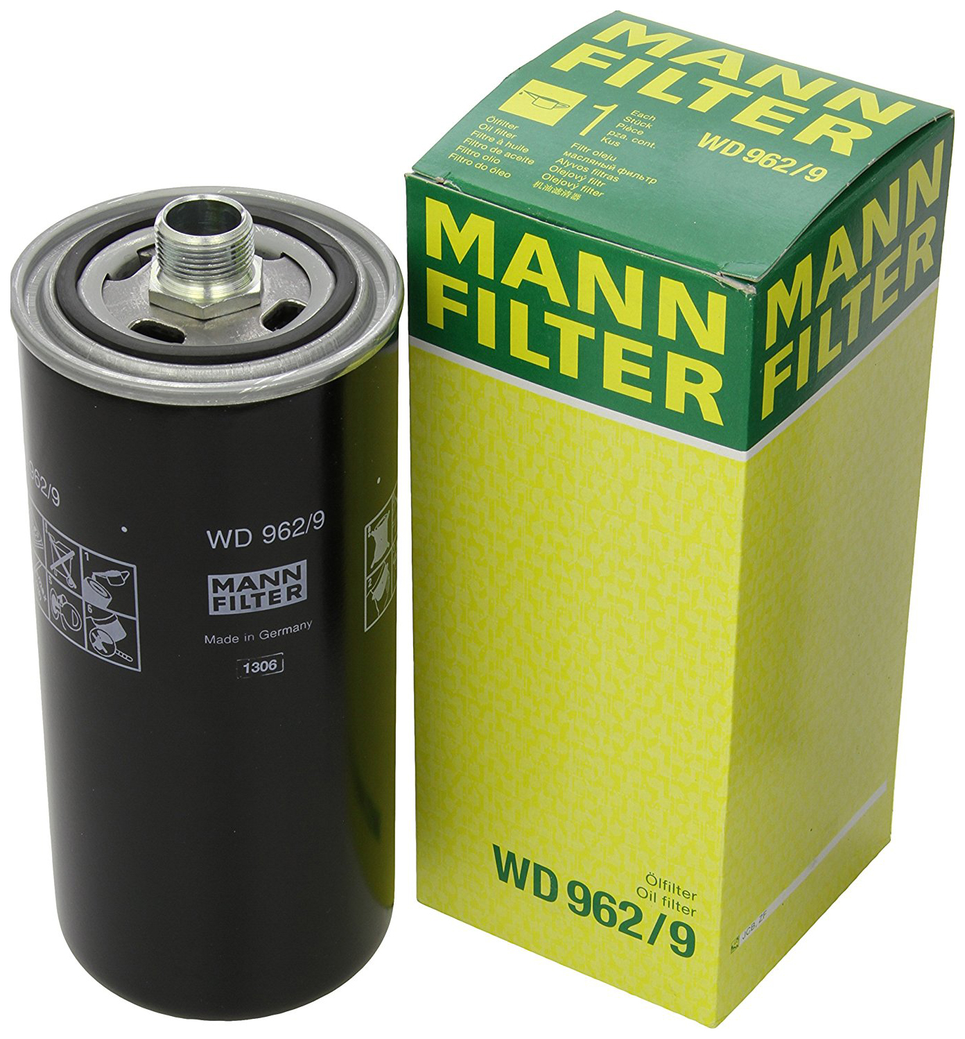 фото Фильтр масляный двигателя mann-filter wd962/9