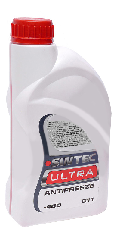 

Антифриз Sintec Малиново-красный Готовый антифриз 1кг 800304, антифриз ANTIFREEZE ULTRA G11 800304, 1 кг