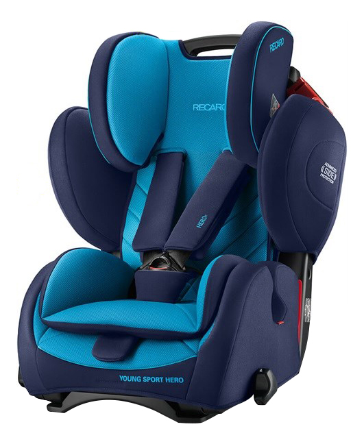 Автокресло Recaro Young Sport Hero цв.синий гр.1/2/3