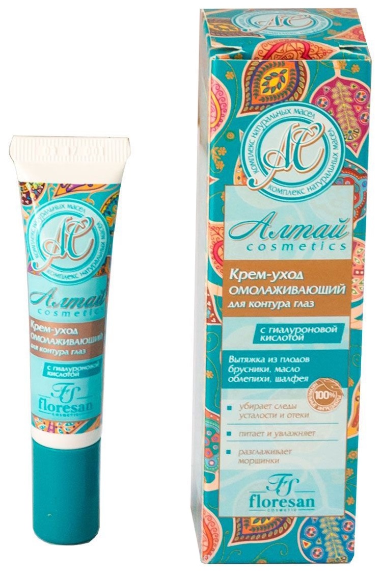 

Крем для глаз Floresan Алтай Cosmetics, Алтай Cosmetics Омолаживающий